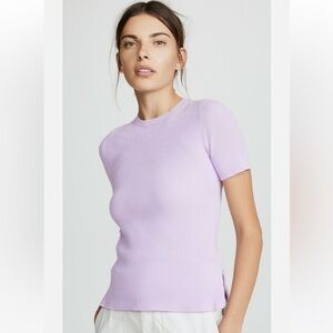 Helmut Lang Lilac Short Sleeve Tee